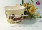 5oz Top 85mm Paper Ice Cream Container Flexo Print BRC FDA Approve