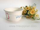 6oz Disposable Frozen Yogurt Paper Cup With Lids / Double PE Paper