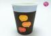 Food Grade 270ml Logo Printed Single Wall Paper Cups For Hot Drink / Flexo Print