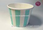 12oz Strip Paper Soup Bowls Double PE Coated With Flexo Print