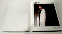 Foil paper cover fashion magazine with flaps printing
