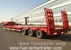 100ton 3 axles low bed semi trailer / goosenake low bed truck trailer