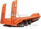 Steel 40-60ton 3 axle extendable low bed trailer / low boy truck semitrailer