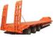 Steel 40-60ton 3 axle extendable low bed trailer / low boy truck semitrailer