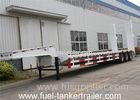 40T 3 axles hydraulic low bed semi trailer / excavator transport truck trailer