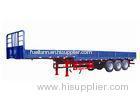 3 Axle cargo semi trailer with 3mm Diamond or flat Platform to transport heavy bulk materials