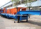3 Axles Low bed Heavy Equipment Transport low boy Semi Trailer for Sale