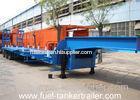 3 Axles Low bed Heavy Equipment Transport low boy Semi Trailer for Sale
