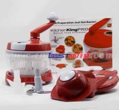 Red Kitchen King Pro Manual Vegetable Slicer Chopper Processor Shredder As Seen On TV