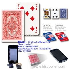XF No.955 Paper Playing Cards With Sides Bar-Codes Markings Scanned By Cameras For Poker Analyzer