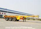 Q345B Steel main beam 40ft Skeleton Semi Trailer With FUWA Axle