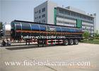 Carbon steel 3 axles large capacity fuel / oil / diesel tanker