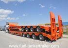 shandong shengrun low bed trailer 100 ton with manual or hydraulic type ladder