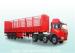 Heavy duty 3 axle 50 Tons flatbed side wall open cargo semi truck trailer