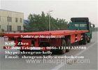 2 - Axle 40ft Flatbed Container Transport Truck Semi Trailer / Container Chassis