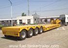 13000*3000*1700 Size and Steel Material 13m 60 ton low bed semi trailer