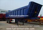 Hot sale 2 axles U shape end dump trailer/rear tipping trailer/tipper trailers with HYVA cylinder