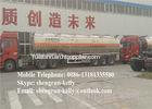 3 Axles Stainless Steel 42000L Oil Fuel Tanker / Liquid Tank Semi Trailer