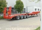 100Ton loading capacity Low Bed Semi Trailer with Four Axle Hydraulic Gooseneck