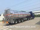 3 Axles petrol / palm oil / diesel tank trailer 50000l with 1 - 7 compartments