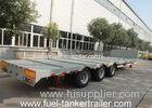 Tri Axle 60T Low Bed Truck Trailer low loader trailer with 4S / 2M ABS
