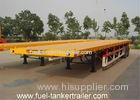 China 40ft container truck semi trailer 3 axle flatbed semi-trailer for sale