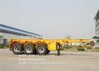 40 Ton 40foot tri axle container chassis with 10 leaf spring suspension