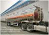 50CBM Aluminum Alloy Fuel Tanker Trailer / Petroleum Tank Trailers