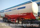 3 Axle 40 ton V type Bulk Cement Trailer tank truck for fly ash transportation