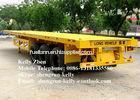 Economical flatbed semi trailer Q345b Steel container twist lock for sale