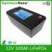 Solar Energy Storage Lithium 12V 100Ah Deep Cycle Battery Long Cycle Lifespan