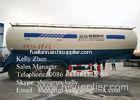 V / W shape 40m3 - 60m3 bulk cement / dry powder tanker truck trailer