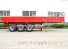 side wall trailer / 3 axle truck trailer transport bulk cargo carbon steel