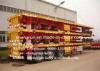 Shengrun 40ft container carrier 13 meter 3 axles flatbed semi trailer for sale