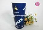 24 Ounce Disposable Cold Paper Cups With Transparent Lid / Flexo Print