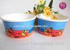 Single Wall 6oz Disposable Ice Cream Cups For Frozen Yogurt