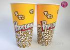 24oz Top95mm Disposable Popcorn Buckets With Paper Lid / Neutral Print