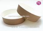 Kraft Paper / Flexo Print Paper Salad Bowls Disposable Food Container