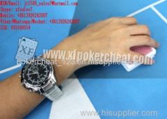 XF Stainless Steel Links Watch With New Invisible Ink Camera To Scan Playing Cards With New Invisible Ink Marking