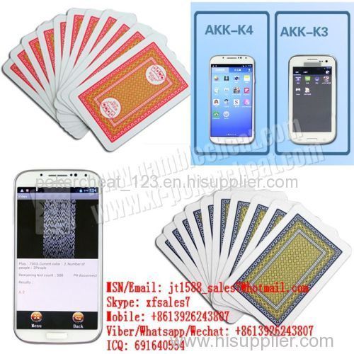 XF KIZILAY A/30 paper playing poker cards for contact lenses or for poker predictors