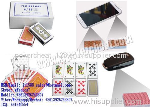 XF A/30 Turkish Paper Playing Cards With Sides Bar-Codes Markings Scanned For Poker Analyzer