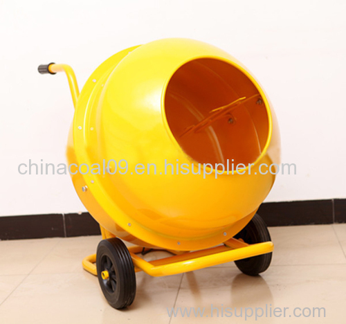 Mobile Electrical Wheelbarrow-style Mini Cement Mixer with 120L Polydrum and Solid Frame