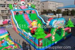Factory directly sale inflatable bouncer slide with CE