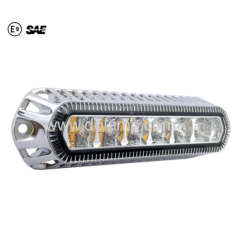 18W 5.5" ECE R65 SAE J845 LED Strobe Emergency Warning Light Chrome Plating Housing