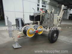 66KV Transmission Line Stringing Equipment 4 ton hydraulic puller with 3 Ton tensioner