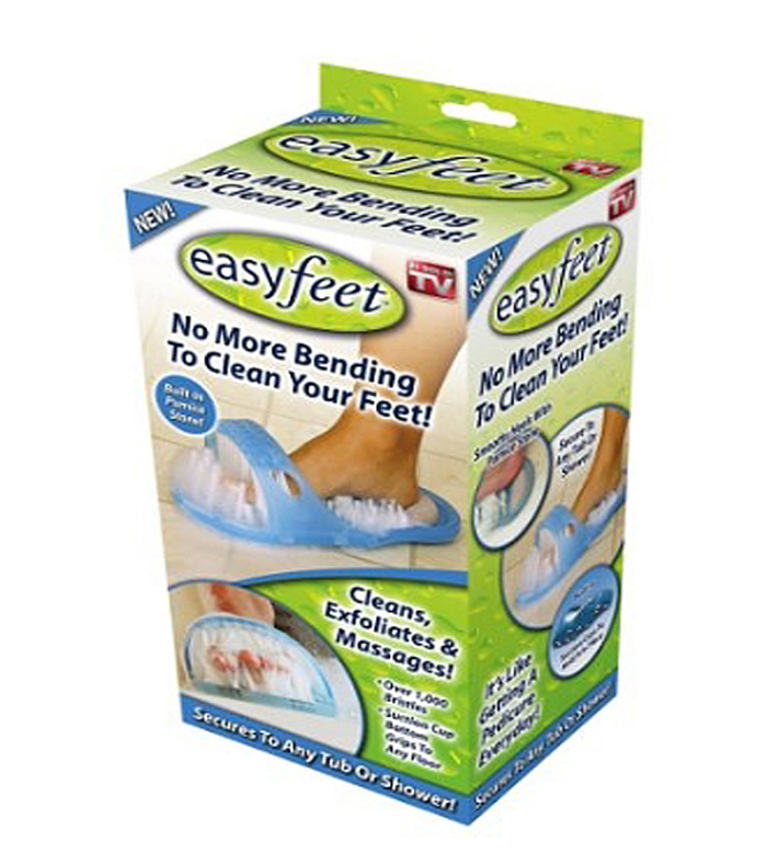 Easy Feet Foot Scrubber Bath shower scrub Brush Massager Pumice AS Seen