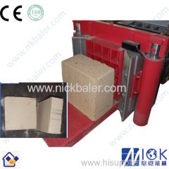 Peanut shell bale block making machine