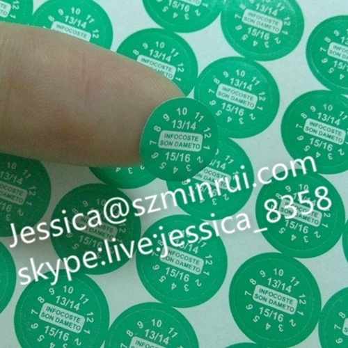 Best Selling Self Adhesive Security Seal Label Destructible Vinyl Tamper Evident Non Removable Stickers