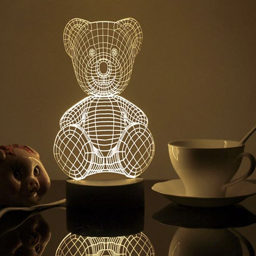 Amazing 3D LED Light Optical Illusion Desk Lamp