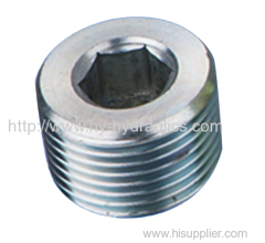 NPT male hollow hexagon Plug for hydraulic pipe adapter 4NN